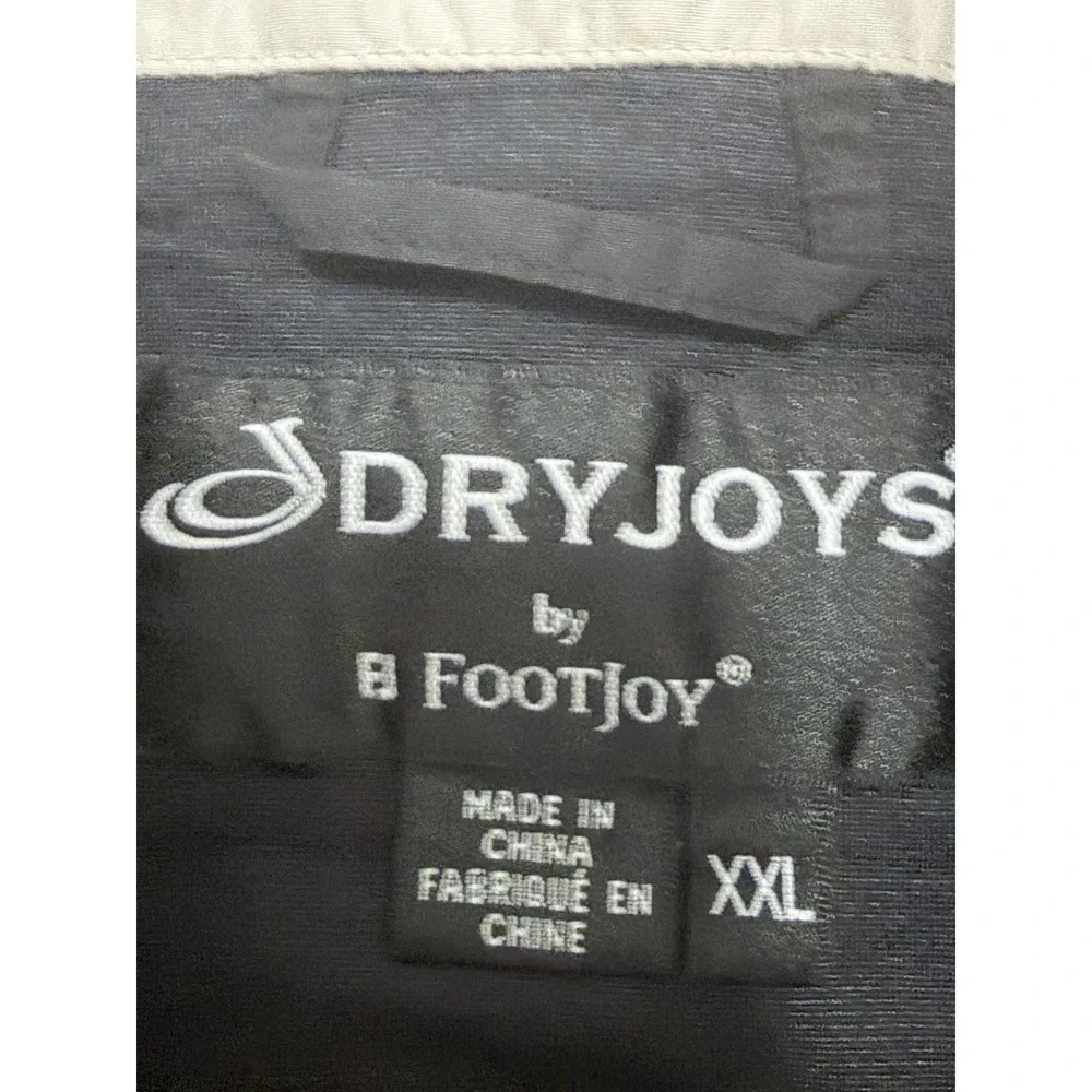 FootJoy DryJoys Rain Jacket Mens XXL Golf Pullover Waterproof Black